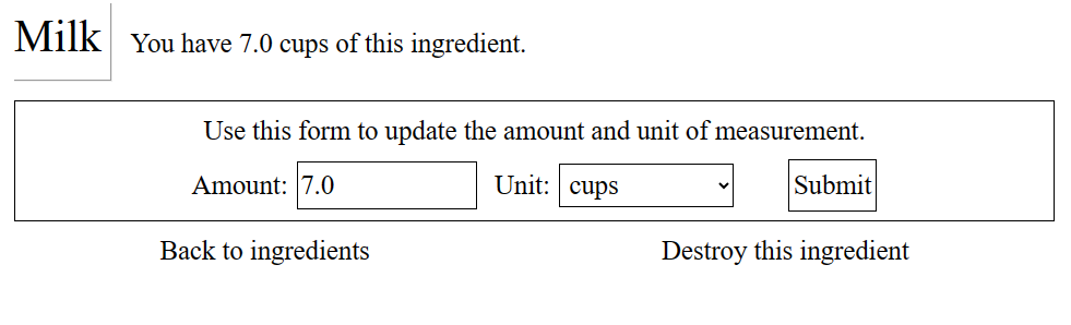 What ingredients#show looks like for an ingredient with type "VolumeIngredient"
